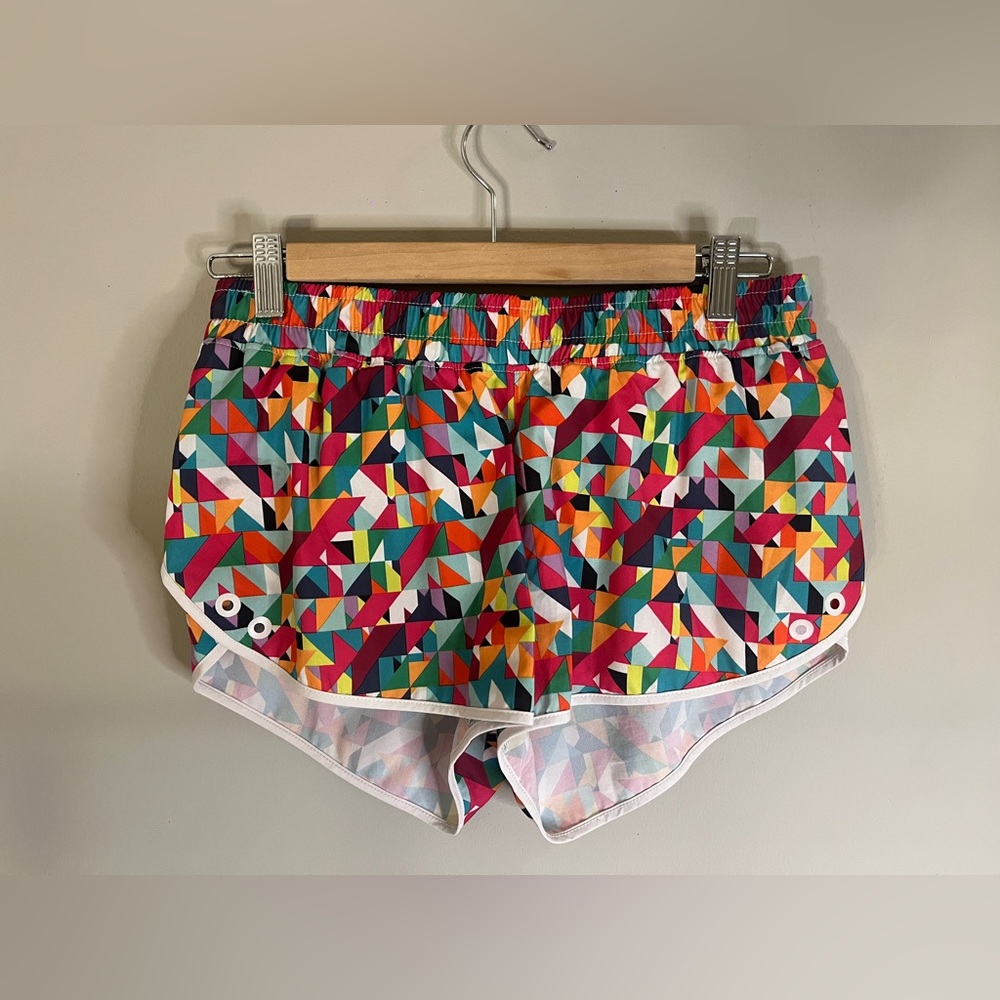 Fabletics Multicolor Geometric Athletic Shorts - image 1